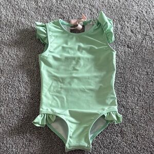 Mint Green Kids Swim One Piece